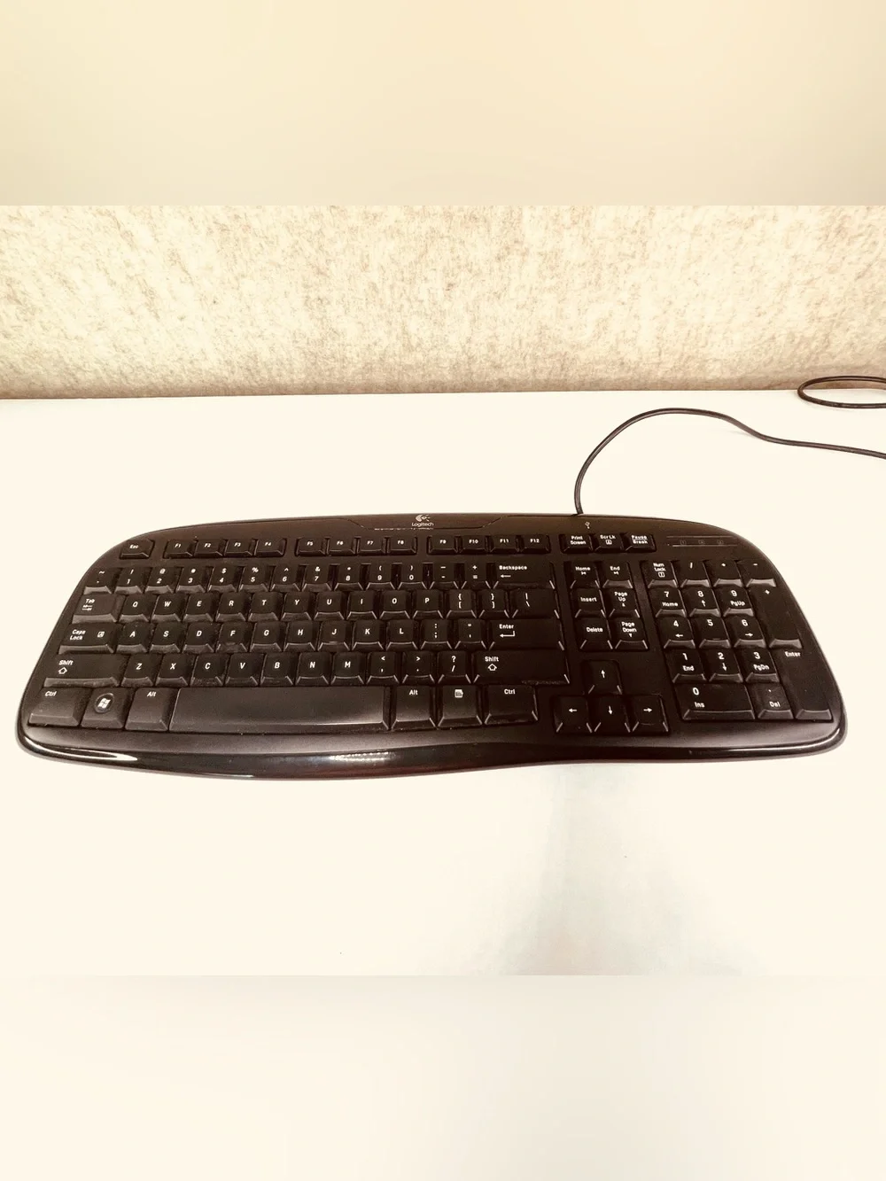 Logitech 200 Classic Keyboard Wired 66 in Cord Tested WORKS